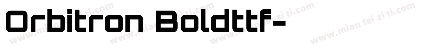 Orbitron Boldttf字体转换